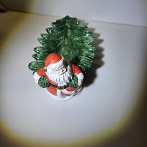 Santa and Tree Holiday Dish